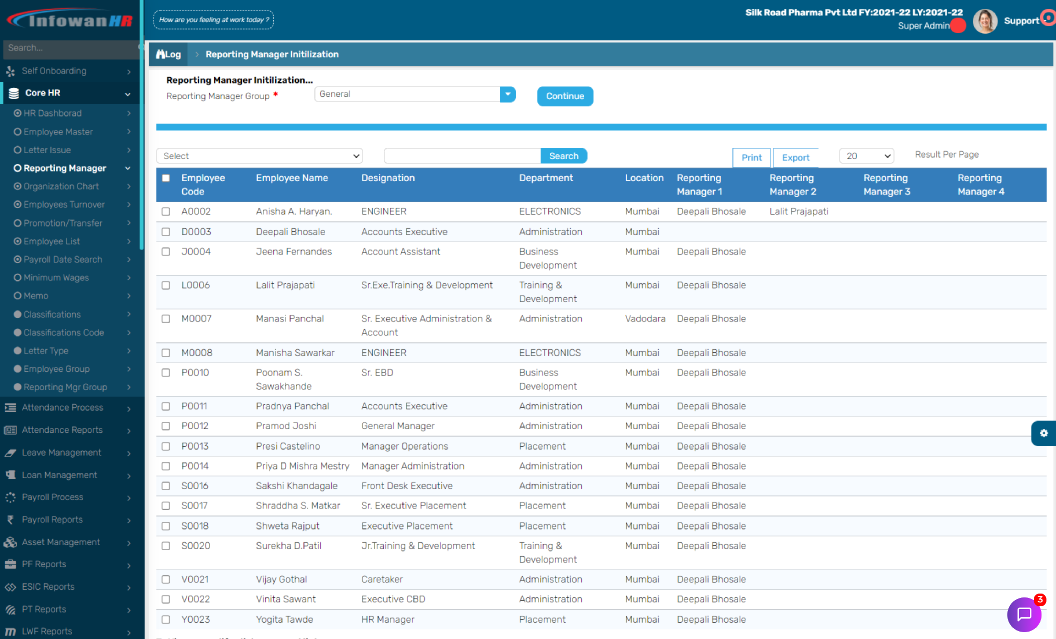 Advanced reporting and analytics
