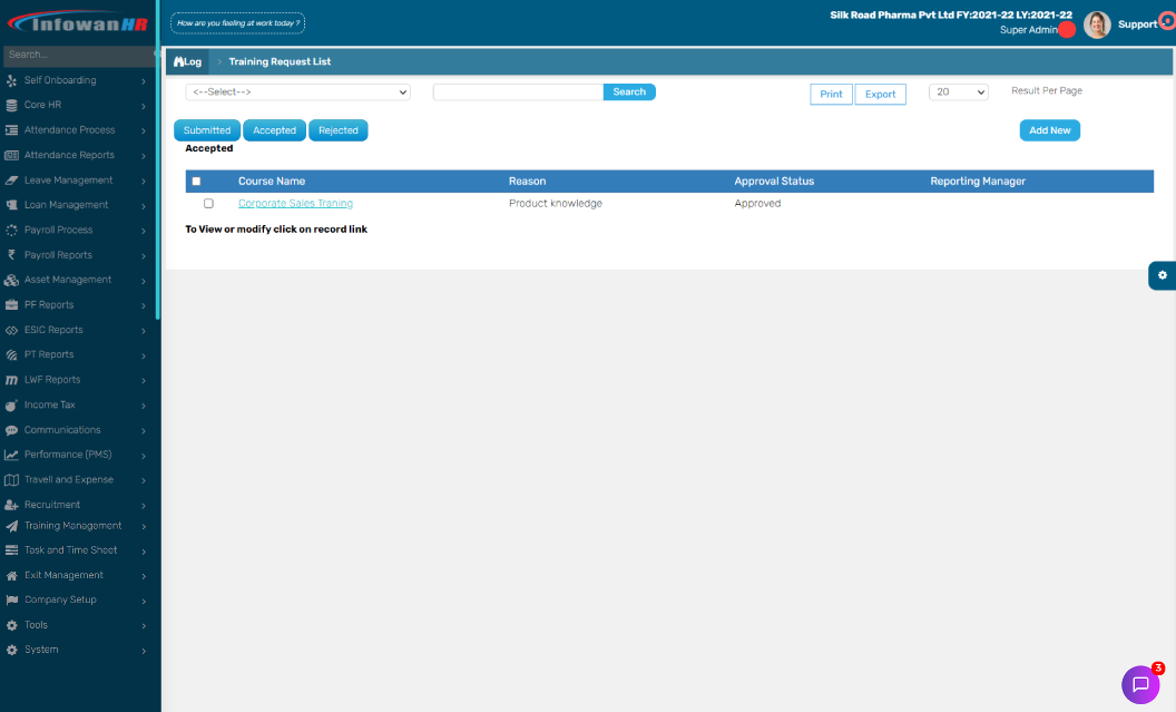 Learning and Development