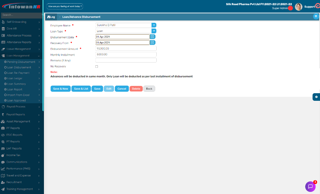 Loans and Salary Advances